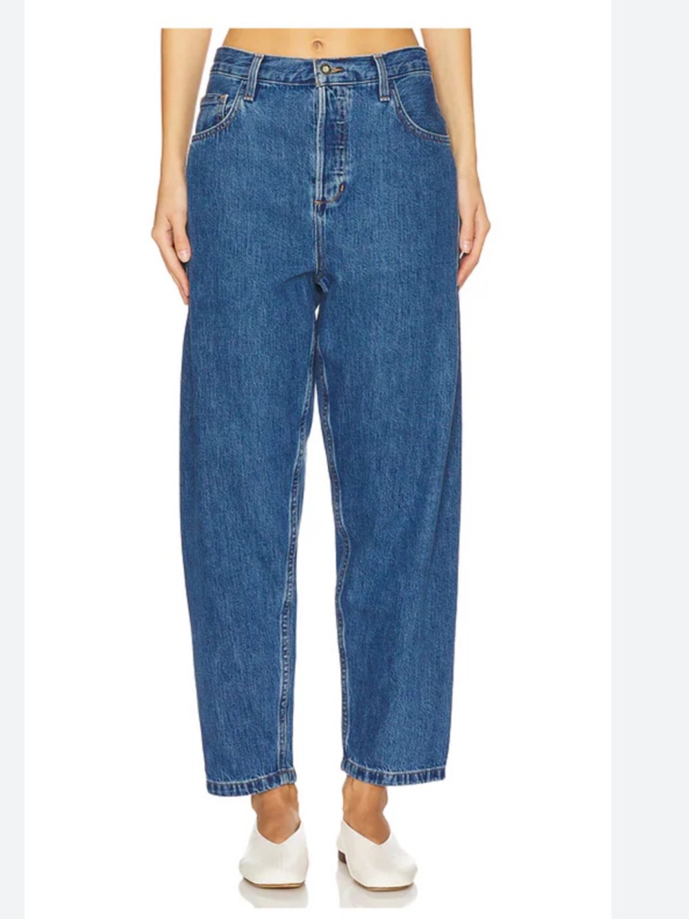 Favorite Daughter Nikki Barrel Jeans in Blue Denim NWT 26 Still Online!